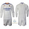 Maglia da Calcio a Maniche Lunghe Real Madrid Casa 2021-22 per Bambino